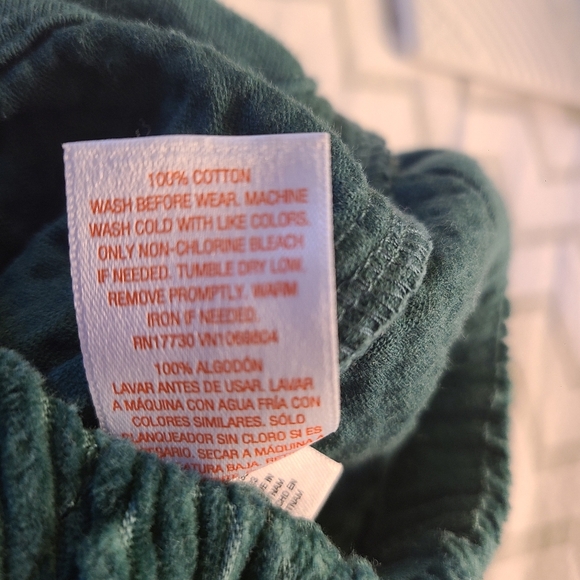 Cat And Jack NWOT Baby Corduroy Overalls – Forest Green ( 0-3 Months) - Picture 6 of 6